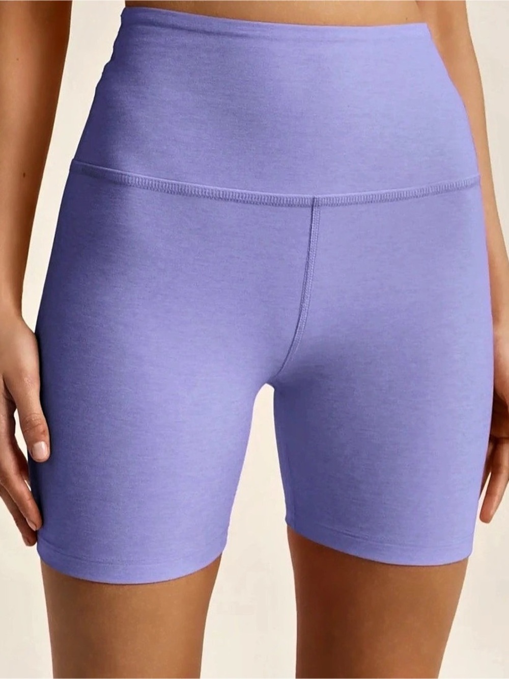 Nwot Beyond Yoga Spacedye Keep Pace Biker Short Purple Small